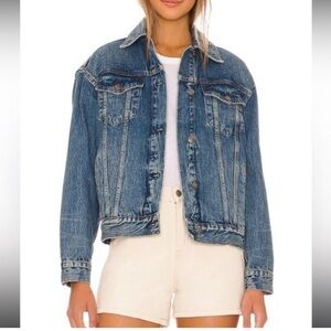 Free People Jolene Denim Trucker Jacket